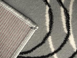 Kusový koberec Kruhy grey 80x150 cm