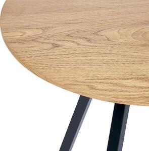Odkládací stolek světlé dřevo/černý ATOKA