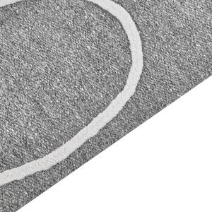 Venkovní koberec 140 x 200 cm šedý YAVU