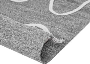 Venkovní koberec 140 x 200 cm šedý YAVU