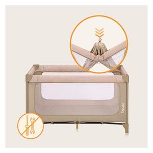 Lionelo - Cestovní postýlka JASMIN EASY FOLD Beige Sand
