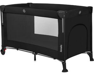 Lionelo - Cestovní postýlka 3v1 ELLEN Black Carbon