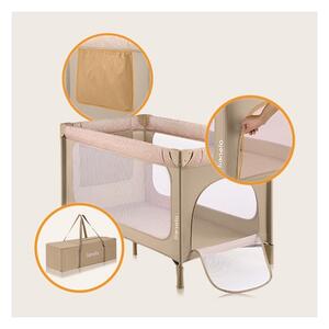 Lionelo - Cestovní postýlka JASMIN EASY FOLD Beige Sand