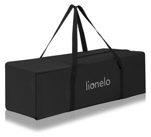 Lionelo - Cestovní postýlka LAURA Black Carbon