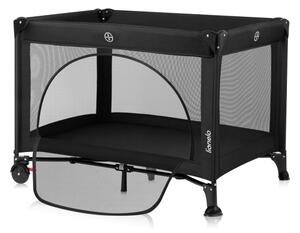 Lionelo - Cestovní postýlka LAURA Black Carbon