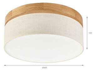 Brilagi - LED Stropní svítidlo BELLADONNA LED/20W/230V pr. 30 cm krémová/dub