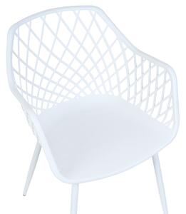 Sada 2 jídelních židlí bílé NASHUA II