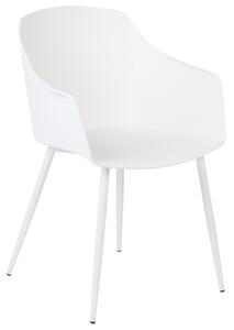 Sada 2 jídelních židlí bílé FONDA