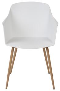 Sada 2 jídelních židlí bílé FONDA II