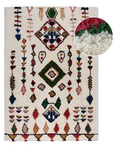 Krémový ručně tkaný vlněný koberec 200x290 cm Moroccan Fes – Flair Rugs