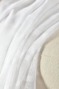 Vysoce kvalitní bílý závěs Maura se závěsnými kroužky 140 x 250 cm