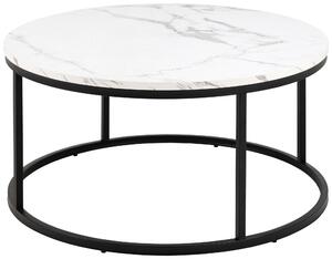 KONFERENČNÍ STOLEK, černá, bílá, kov, kompozitní dřevo, 80/80/40 cm MID.YOU - Konferenční stolky, Online Only