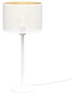 Stolní lampa LOFT SHADE 1xE27/60W/230V pr. 25 cm bílá/zlatá LU5271