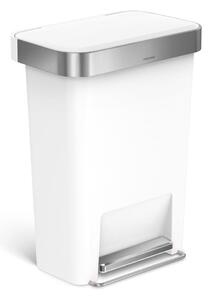 Pedálový plastový odpadkový koš 45 l - simplehuman