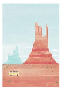 Plakát 30x40 cm Monument Valley - Travelposter