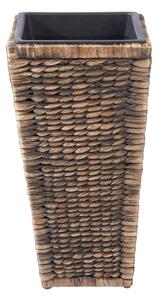KVĚTINÁČ plast, přírodní materiály, 27/27/52 cm Landscape - Obaly na květináče