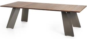 Extremis Jídelní stůl Pontsun, Extremis, obdélníkový 325x110x74 cm, rám galvanizovaná ocel, deska tepelně upravené dřevo hellwood