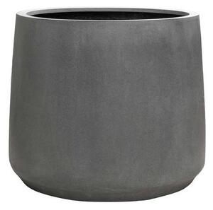 Pottery Pots Venkovní květináč kulatý Jumbo Patt XS, barva šedá (Grey), průměr 73 cm, výška 61 cm, Fiberstone