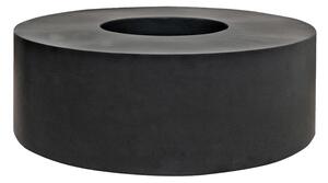 Pottery Pots Venkovní květináč kulatý Jumbo Seating Round, Black (barva černá), kolekce Natural, kompozit Fiberstone, průměr 140 cm x v 47,5 cm, objem cca 116 l