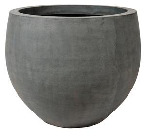 Pottery Pots Venkovní květináč kulatý Jumbo Orb M, Grey (barva šedá), kolekce Natural, kompozit Fiberstone, průměr 110 cm x v 93 cm, objem cca 721 l