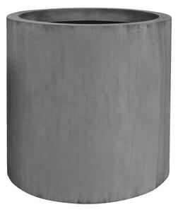 Pottery Pots Venkovní květináč kulatý Jumbo Max M, Grey (barva šedá), kolekce Natural, kompozit Fiberstone, průměr 70 cm x v 70 cm, objem cca 262 l