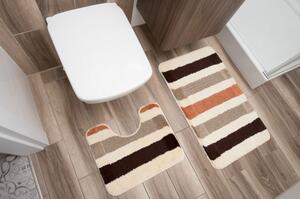 Koupelnový kobereček MONO PLOTEK krémový HIGH 2PC