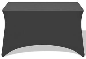 Strečový návlek na stůl 2 ks 183x76x74 cm černá