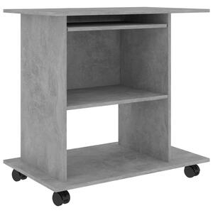 Počítačový stůl betonově šedý 80 x 50 x 75 cm dřevotříska