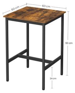 Barový stůl LEKSA VI hnědá/černá