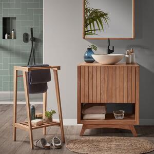 Dřevěná koupelnová skříňka Kave Home Kuveni 80 x 70 cm