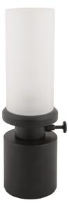 Černá LED stmívatelná stolní lampa s kovovým stínidlem/se skleněným stínidlem (výška 29,5 cm) Camp – Leitmotiv