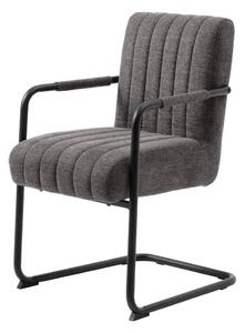 Tmavě šedá jídelní židle Trout – Unique Furniture