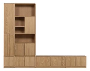 TV sestava v dekoru dubu v přírodní barvě 304x243 cm Modulair – vtwonen
