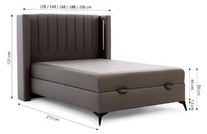 Čalouněná postel boxspring FOBIO, 140x200, soft 72