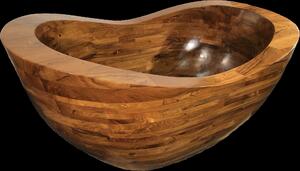 FaKOPA Luxusní dřevěná vana z kvalitního teaku NATASHA Mdum