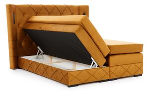 Čalouněná postel boxspring SONO, 120x200, monolith 09