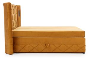Čalouněná postel boxspring SONO, 120x200, monolith 09