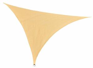 Sluneční plachta trojúhelníková 3,6 m, ve více typech, polyethylen, béžová