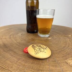 Dřevěný otvírák na pivo Evil, javor