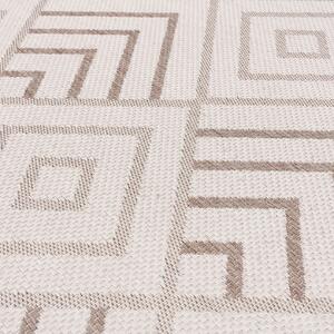 Lineo Geometrický koberec z vlny a hedvábí 200x290cm