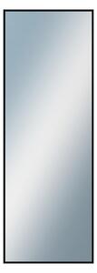 DANTIK - Zarámované zrcadlo - rozměr s rámem cca 50x140 cm z lišty Hliník černá lesklá |P269-016 (7269016)
