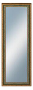 DANTIK - Zarámované zrcadlo - rozměr s rámem cca 50x140 cm z lišty HRAD zelená (3005)