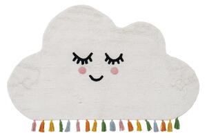 Bílý bavlněný dětský koberec 90x150 cm Cloud – Ixia