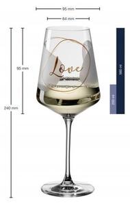 Skleničky na bílé víno 2 ks PRESENTE " Love " Leonardo