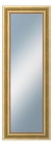 DANTIK - Zarámované zrcadlo - rozměr s rámem cca 50x140 cm z lišty KŘÍDLO velké zlaté patina (2772)