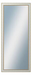 DANTIK - Zarámované zrcadlo - rozměr s rámem cca 60x140 cm z lišty DOPRODEJ|METAL bílozlatá, (3023)