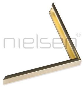 DANTIK - Zarámované zrcadlo - rozměr s rámem cca 40x60 cm z lišty Hliník zlatá lesklá | P01-001 (7001001)