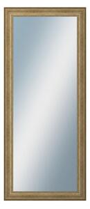 DANTIK - Zarámované zrcadlo - rozměr s rámem cca 60x140 cm z lišty HRAD stříbrná patina (2823)
