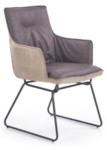 Jídelní židle HANS 2 šedá/béžová