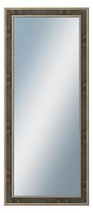 DANTIK - Zarámované zrcadlo - rozměr s rámem cca 60x140 cm z lišty TOOTH zlato černá (2780)